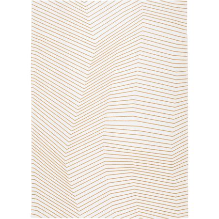 Tapis design tissé plat San Andreas White Gold