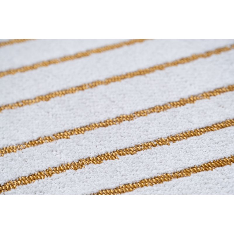 Tapis design tissé plat San Andreas White Gold chambre