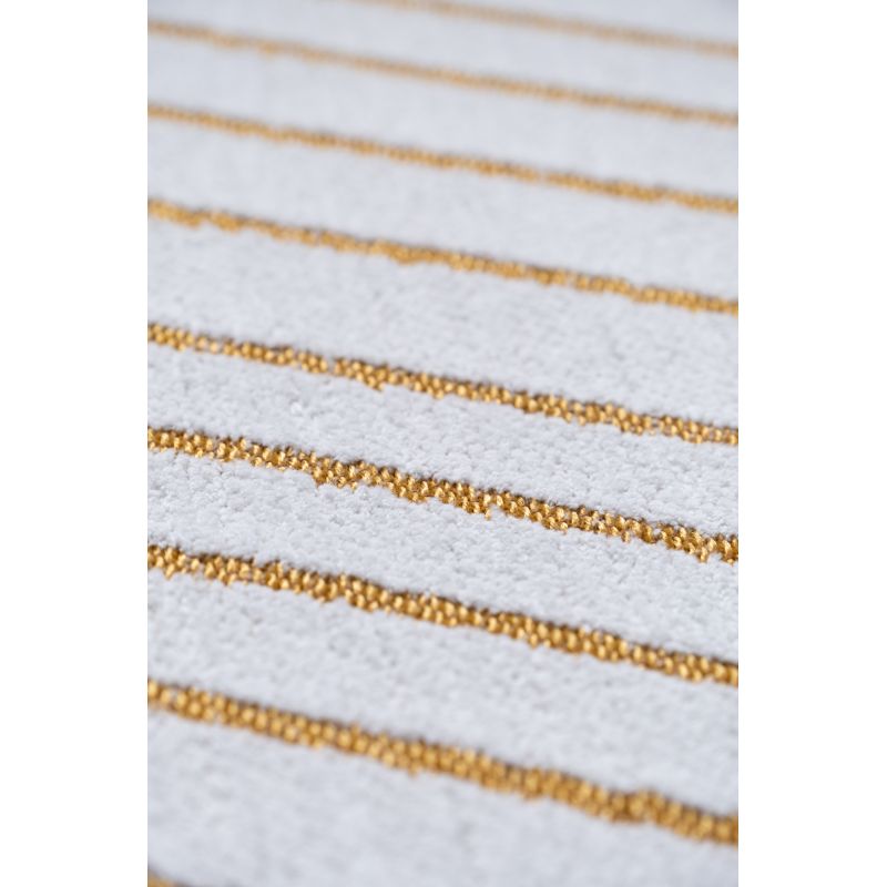 Tapis design tissé plat San Andreas White Gold fauteuil