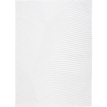 Tapis design tissé plat San Andreas White Grey décoration