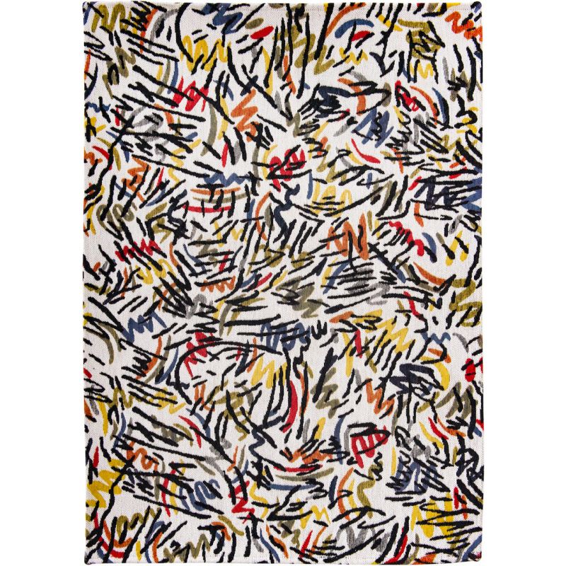 Tapis moderne en coton Graffito