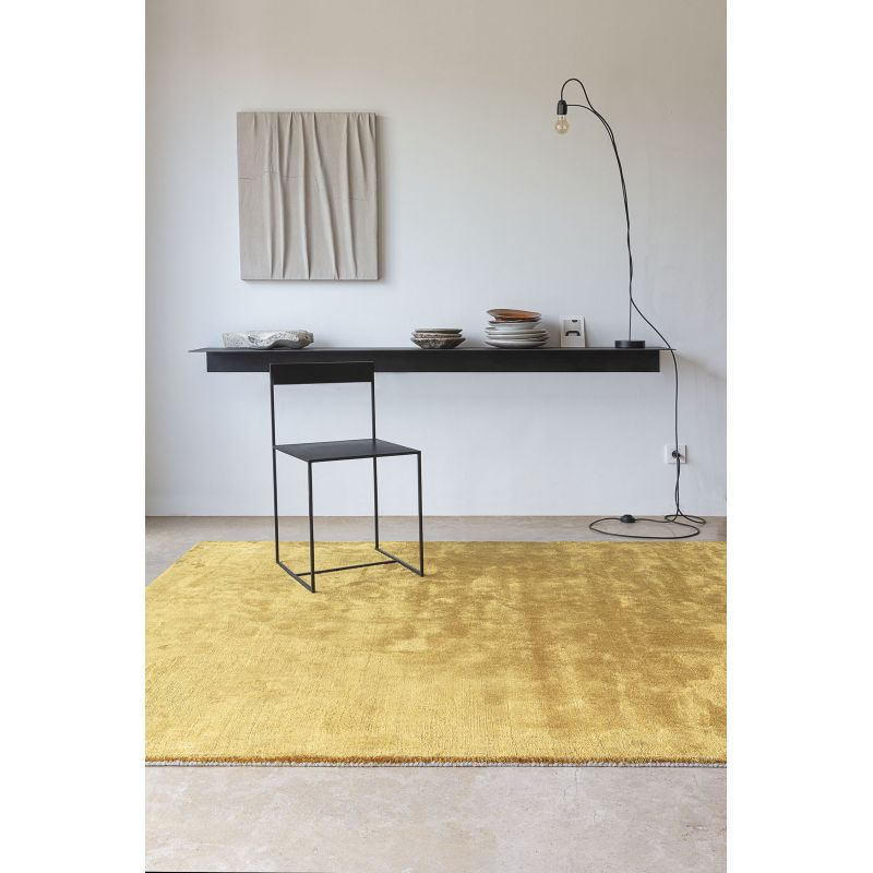 Tapis Moderne haut de gamme en viscose Glow Or