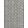 Tapis Design tissé main laine et viscose Rhythm Noir Blanc