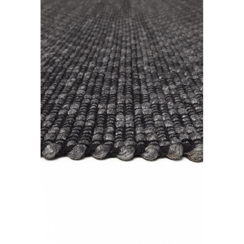 Tapis Design tissé main laine et viscose Rhythm Gris