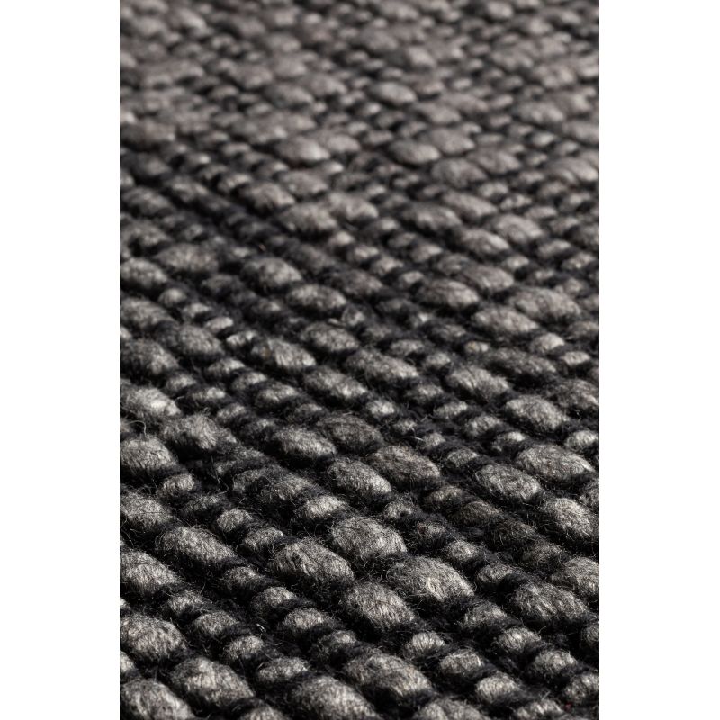 Tapis Design tissé main laine et viscose Rhythm Gris