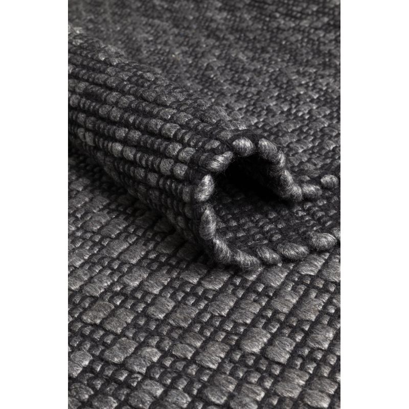 Tapis Design tissé main laine et viscose Rhythm Gris