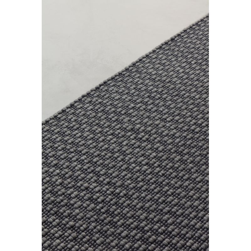 Tapis Design tissé main laine et viscose Rhythm Gris