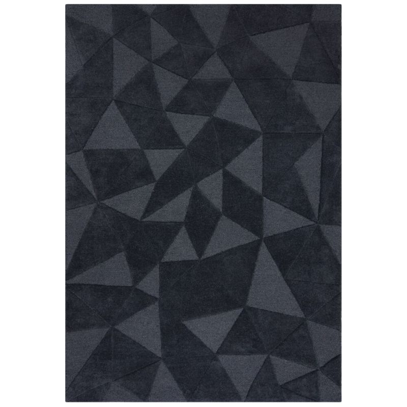 Tapis de salon moderne géométrique moderno Eclat gris ardoise