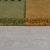 Tapis moderne forme originale Abstract Losange vert multicolore