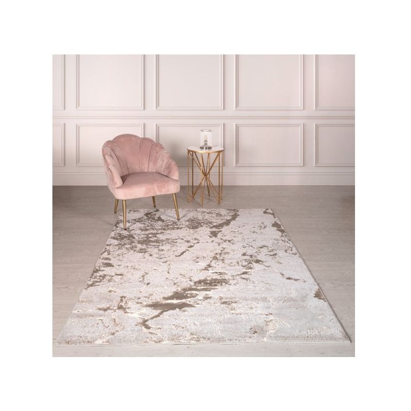 Tapis de salon contemporain polyester Strata Angara prestige