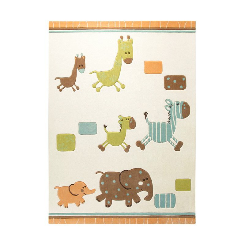 Tapis Enfant Lucky zoo Beige - ESPRIT HOME