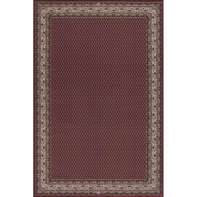 Tapis haut de gamme en pure laine Diamond Rouge vin