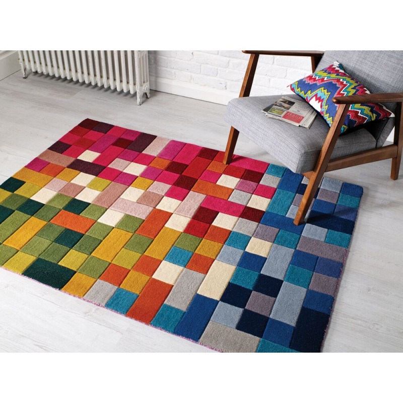 Tapis de salon design Lucea multicolore par Flair Rugs