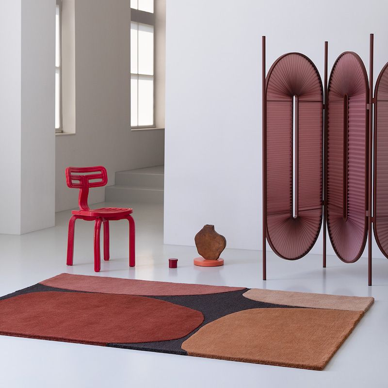 Tapis design haut de gamme pure laine style art deco Yara