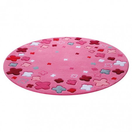 Tapis Rond pour Enfant Bloom Field Rose par Esprit Home Tapis Rond pour Enfant Bloom Field Rose par Esprit Home