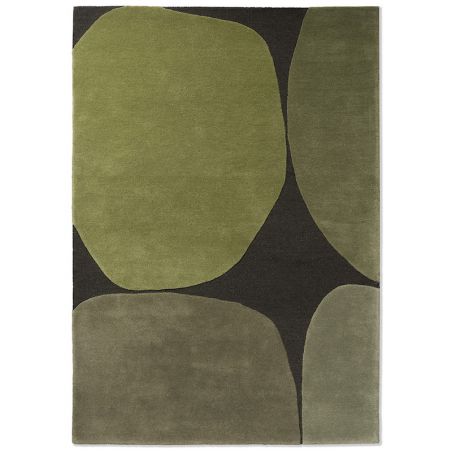 Tapis design haut de gamme pure laine Decor Plateau Moss Vert