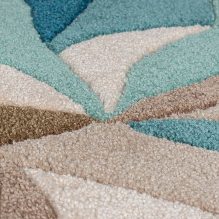 Tapis de salon polyester Design Bleu Canard Infinite Tapis de salon polyester Design Bleu Canard Infinite