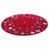 Tapis Rond pour Enfant Bloom Field Rouge par Esprit Home Tapis Rond pour Enfant Bloom Field Rouge par Esprit Home