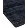 Tapis de salon haut de gamme en viscose tissé main Elizabeth Bleu Nuit