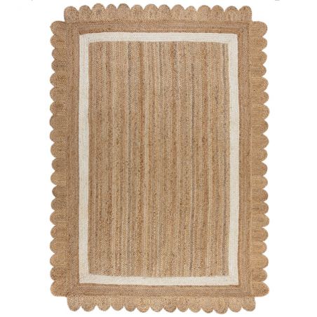 Tapis de salon en jute forme originale Grace naturel Tapis de salon en jute forme originale Grace naturel