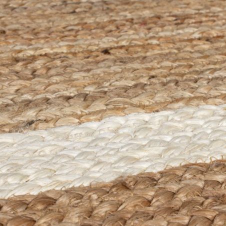 Tapis de salon en jute forme originale Grace naturel Tapis de salon en jute forme originale Grace naturel