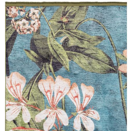 Tapis de salon fleuri Passiflore Kingfisher Tapis de salon fleuri Passiflore Kingfisher