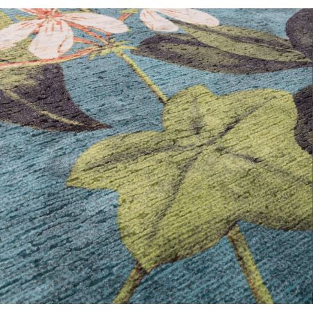 Tapis de salon fleuri Passiflore Kingfisher Tapis de salon fleuri Passiflore Kingfisher