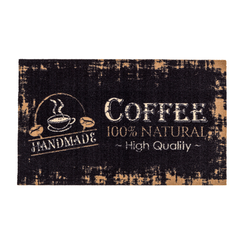 Tapis de cuisine Miabella Coffee noir et or