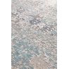 Tapis en laine et coton motif fondu écru, beige, gris et bleu ciel Lomé