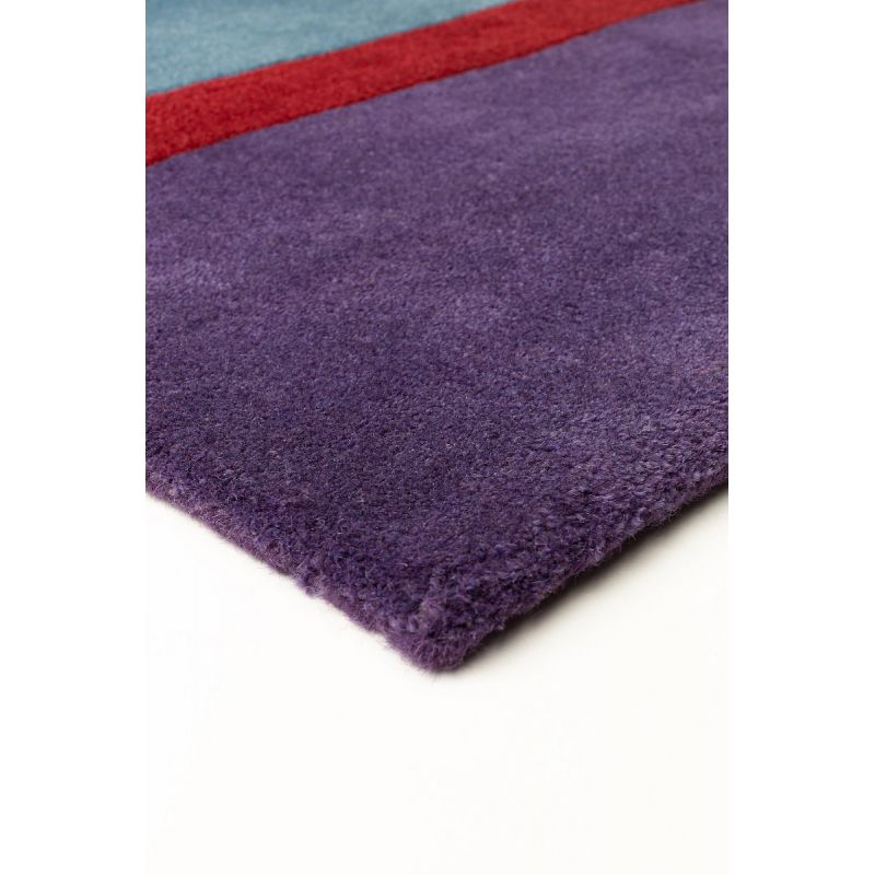 Tapis de salon Haut de Gamme en laine Patch Multicolore