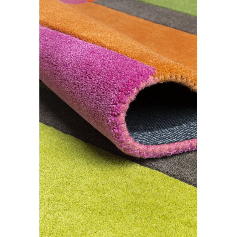 Tapis de salon Haut de Gamme en laine Patch Multicolore