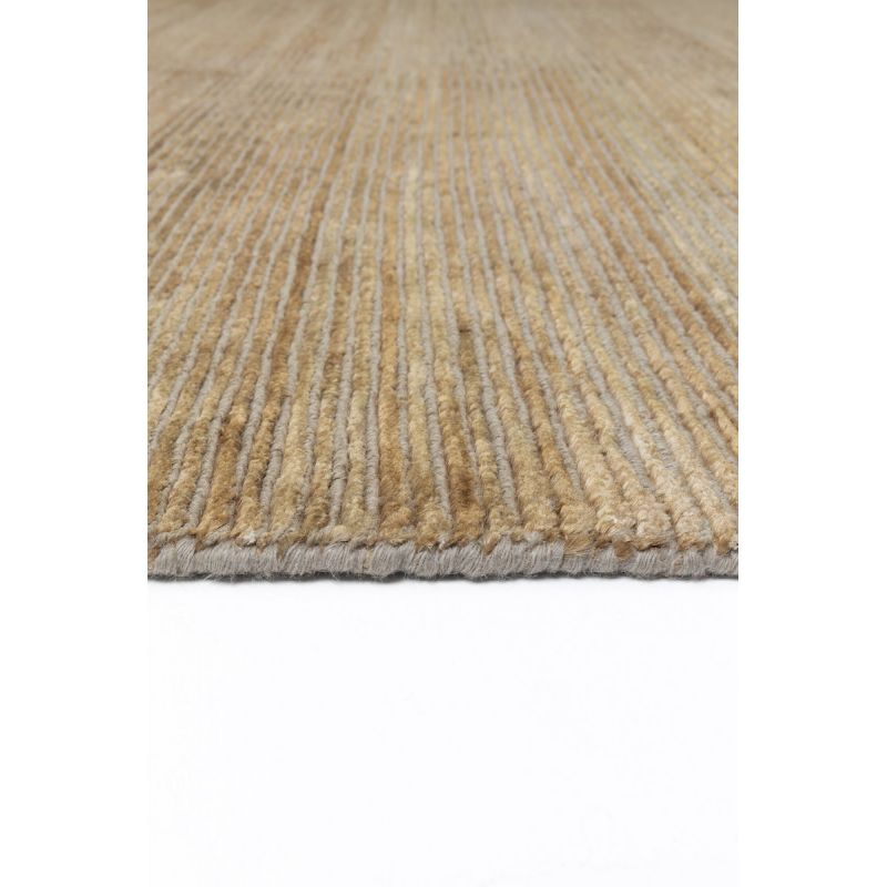 Tapis de séjour Haut de Gamme tissé à la main en laine Dune caramel