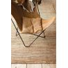 Tapis de séjour Haut de Gamme tissé à la main en laine Dune caramel