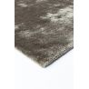 Tapis de salon design haut de gamme en viscose Traces Gris taupe