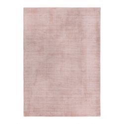 Tapis de salon prestige tissé main en viscose Current Rose poudré