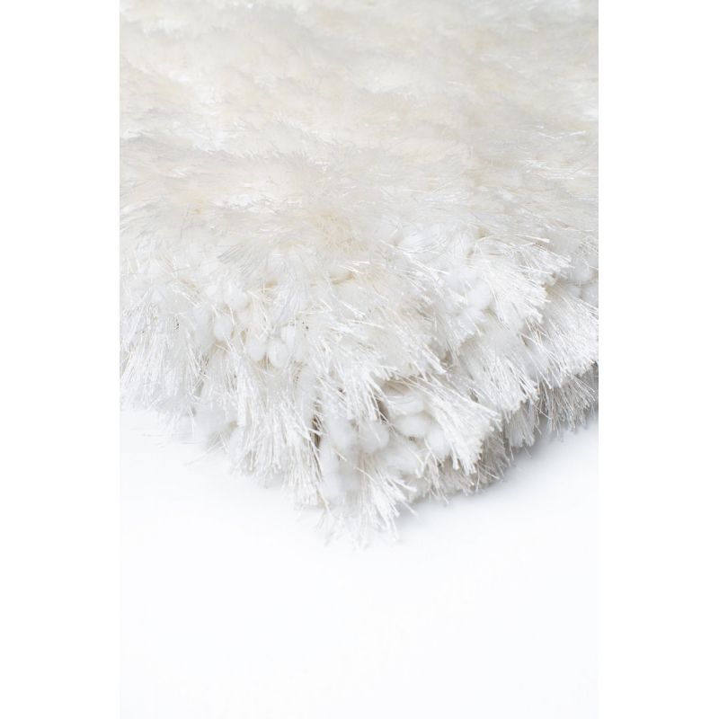 Tapis de salon shaggy Haut de Gamme Adore Blanc