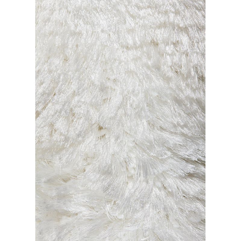 Tapis de salon shaggy Haut de Gamme Adore Blanc