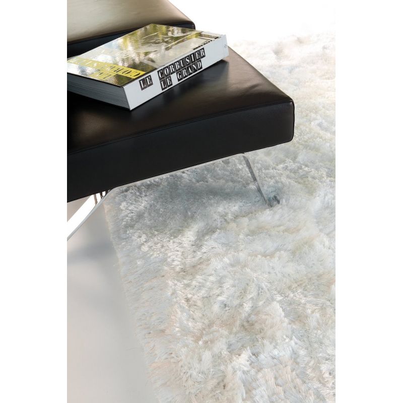Tapis de salon shaggy Haut de Gamme Adore Blanc