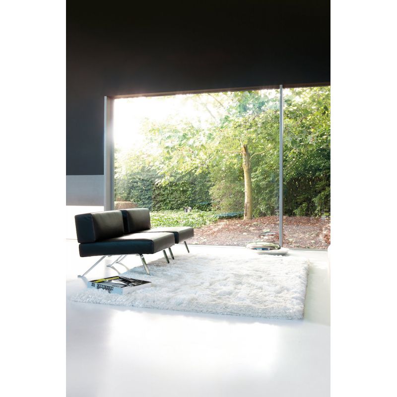 Tapis de salon shaggy Haut de Gamme Adore Blanc