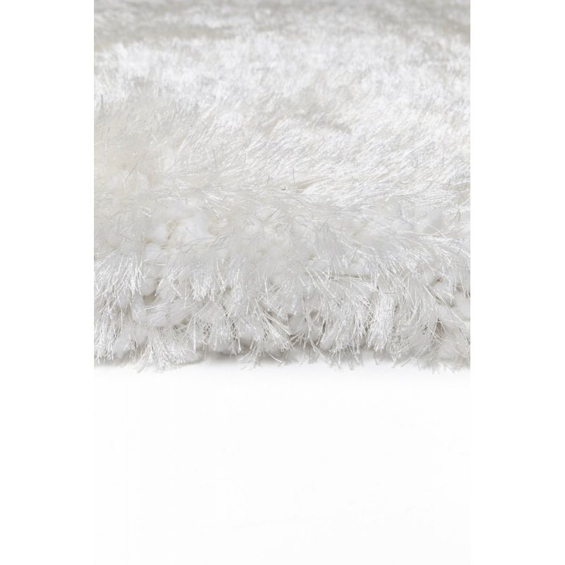 Tapis de salon shaggy Haut de Gamme Adore Blanc