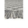 Tapis design tissé main laine et viscose Merge Gris