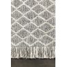 Tapis design tissé main laine et viscose Merge Gris