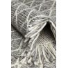 Tapis design tissé main laine et viscose Merge Gris