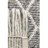 Tapis design tissé main laine et viscose Merge Gris