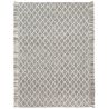 Tapis design tissé main laine et viscose Merge Gris