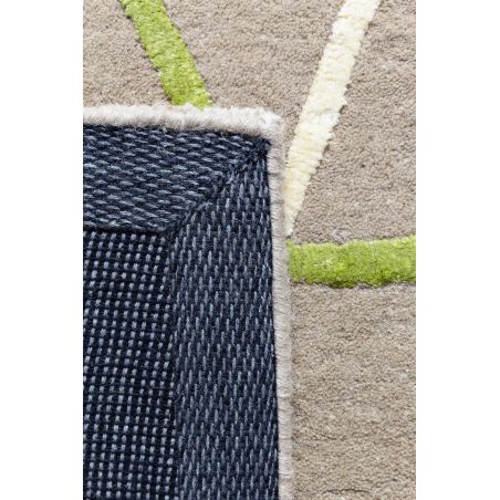 Tapis de salon moderne Hexagon à motifs Multicolores en Laine et Viscose tufté main Tapis de salon moderne Hexagon à motifs Multicolores en Laine et Viscose tufté main