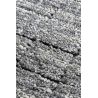 Tapis de salon design tissé main en laine et viscose Mesh Gris et Anthracite 