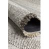 Tapis Moderne tissé main laine et viscose Grade Ecru et taupe