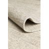 Tapis Moderne tissé main en laine et soie de bambou Oat beige