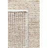 Tapis Moderne tissé main en laine et soie de bambou Oat beige